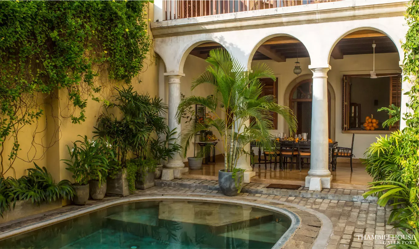 Thambili House Luxury Boutique Villa in Galle Fort, Sri Lanka.